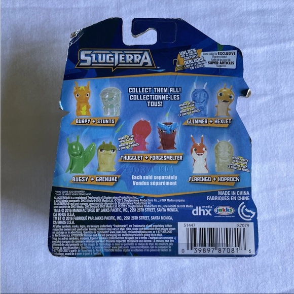 Slugterra Glimmer + Hexlet Toy Set - Orange and Blue Super Rare - Picture 2 of 7
